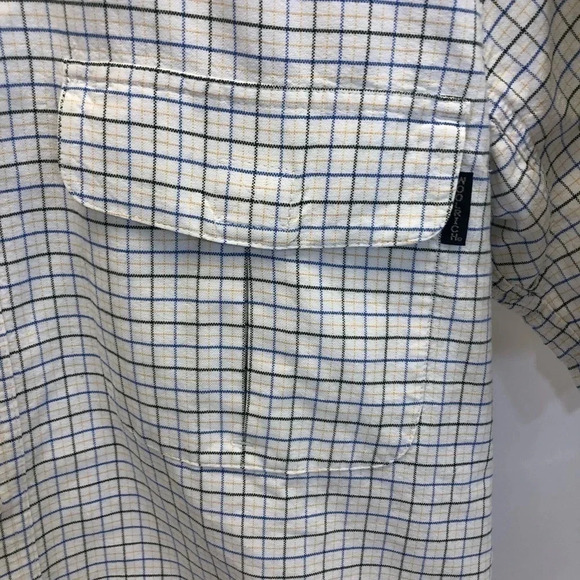 Woolrich plaid button down shirt with pockets M - Picture 2 of 5